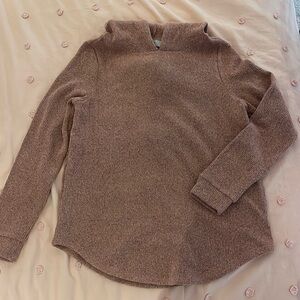 Loft Pink Corded Sweatshirt - Size Small